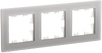 Рамка универсальная Systeme Electric AtlasDesign Nature 3-м. стекло алюминий